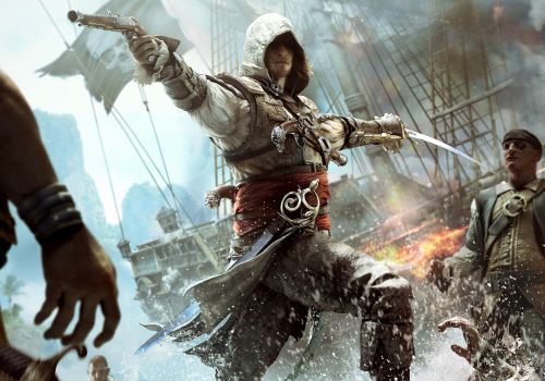 Assassins Creed 4 PC Game Black Flag Battle Ship Wallpaper