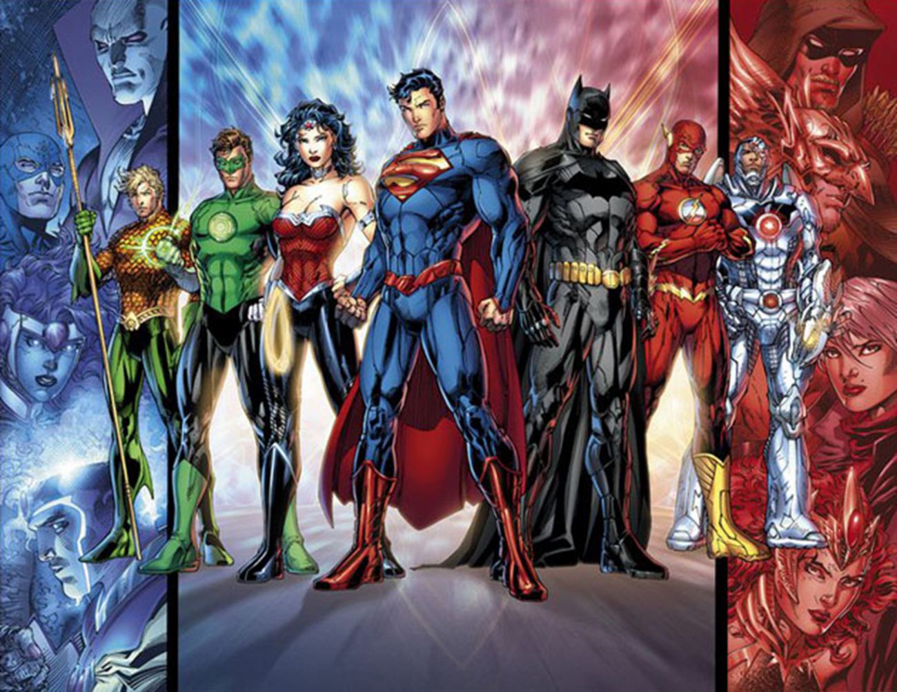 Justics League Superheroes Dc Comics Heros
