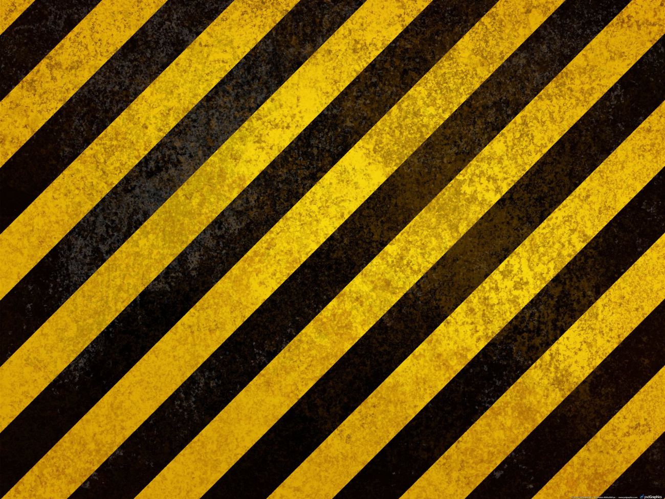 Digital Yellow Black Stripes Abstract Art Wallpaper