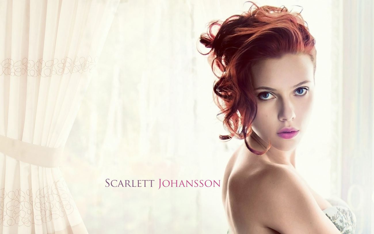 Scarlett Johansson Model Wide HD Wallpaper