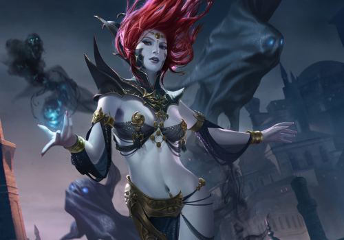 Magic Legend of Cryptids Game Fantasy Redhead Girl